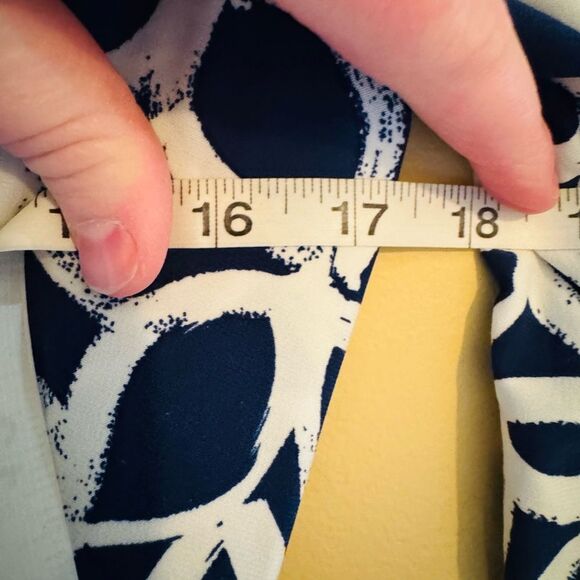 Lauren Ralph Lauren Blue Sheath Dress with 3/4 Sleeves - Picture 10 of 10